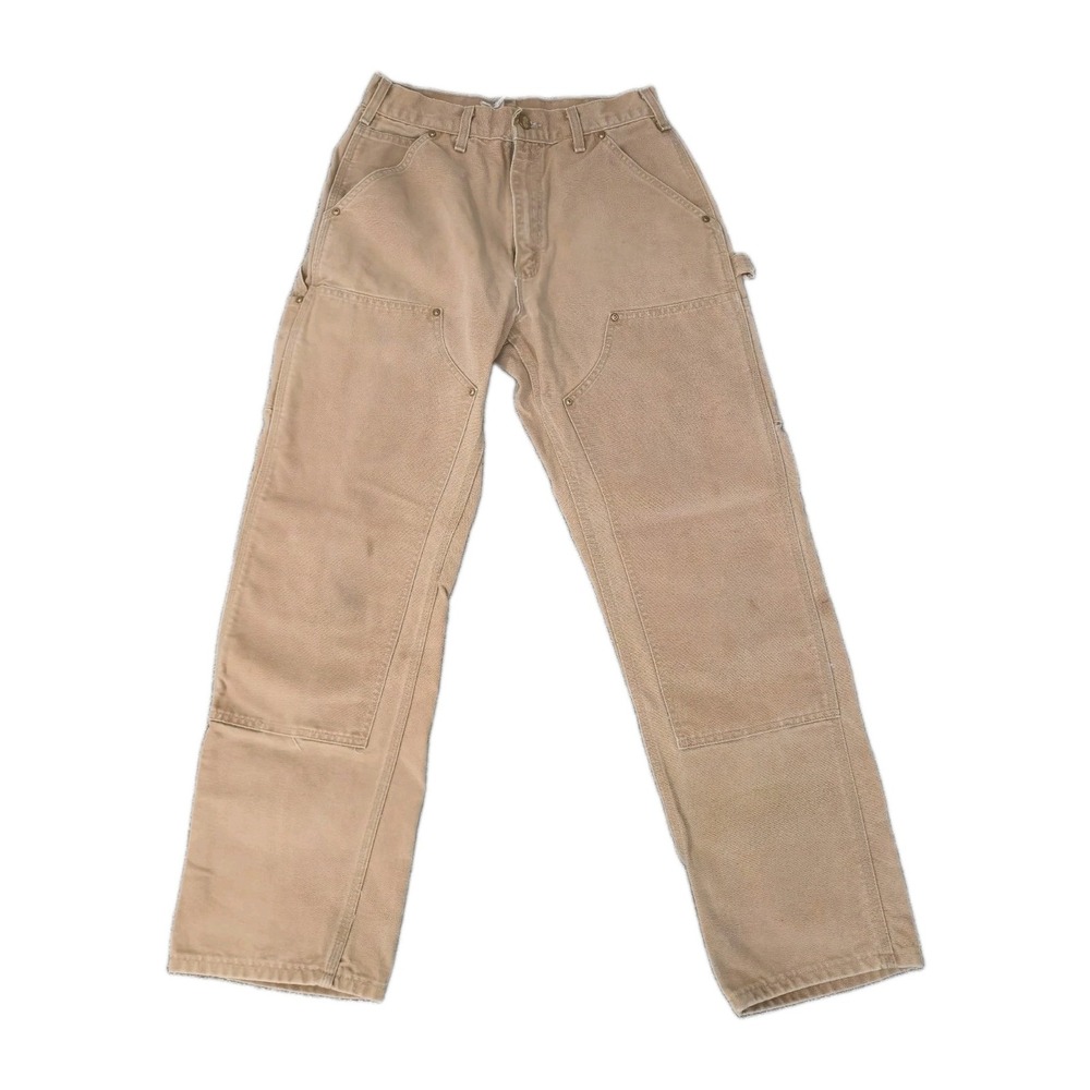 Vintage Carhartt B01 BRN Double Knee Carpenter Pants Distressed 30x32 (28x30)
